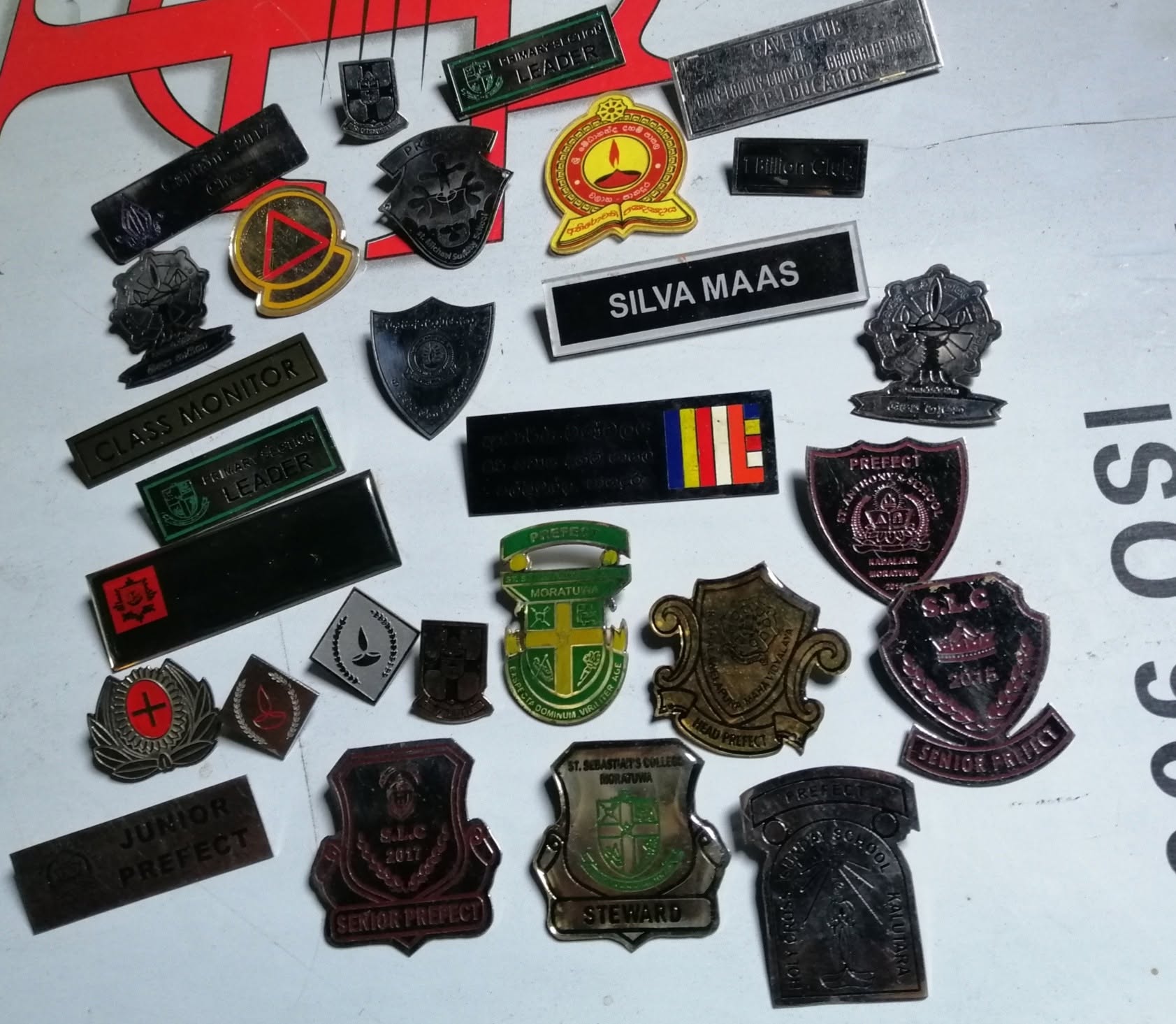 School Badges & Prefect Pins